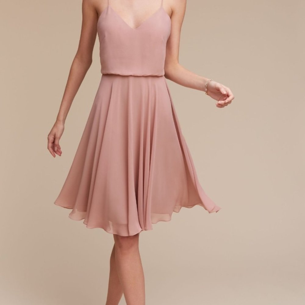 Jenny Yoo Rose Quartz Sienna Dress - Size 4